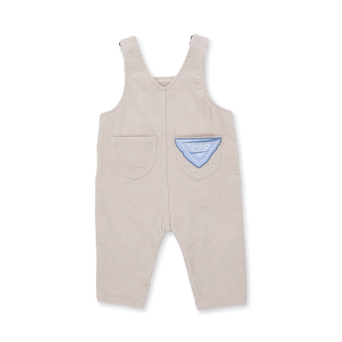 Horse Corduroy Overall & Bodysuit Set