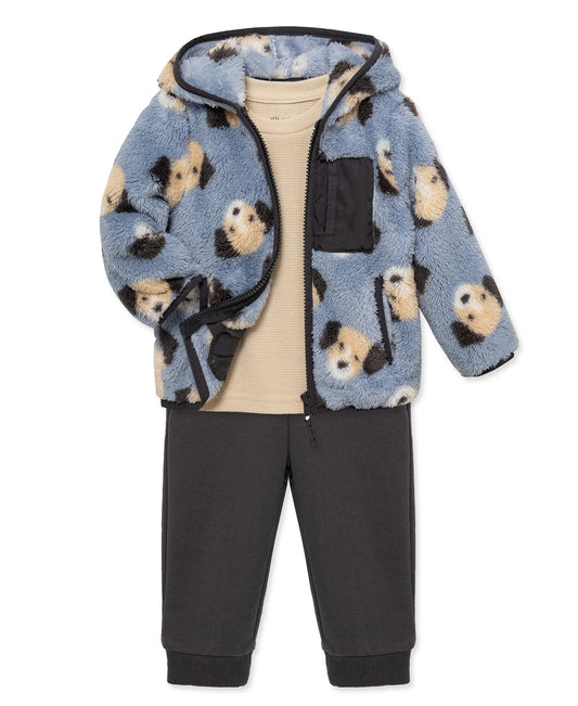 Puppy 3pc Sherpa Set