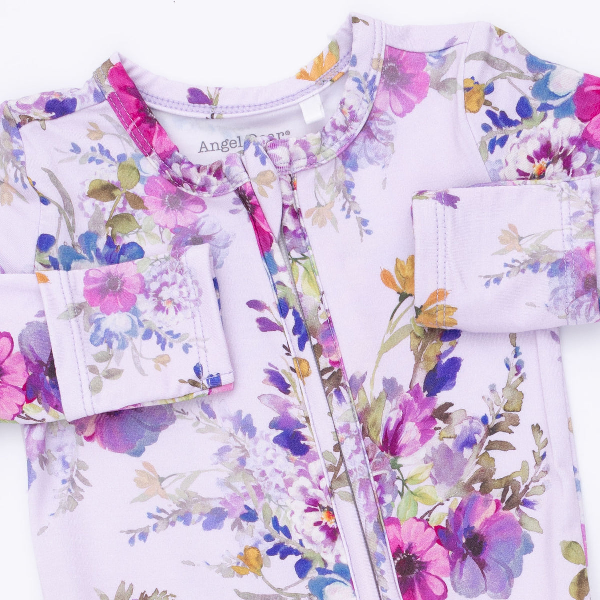 Dahlia Floral Ruffle Back Footie