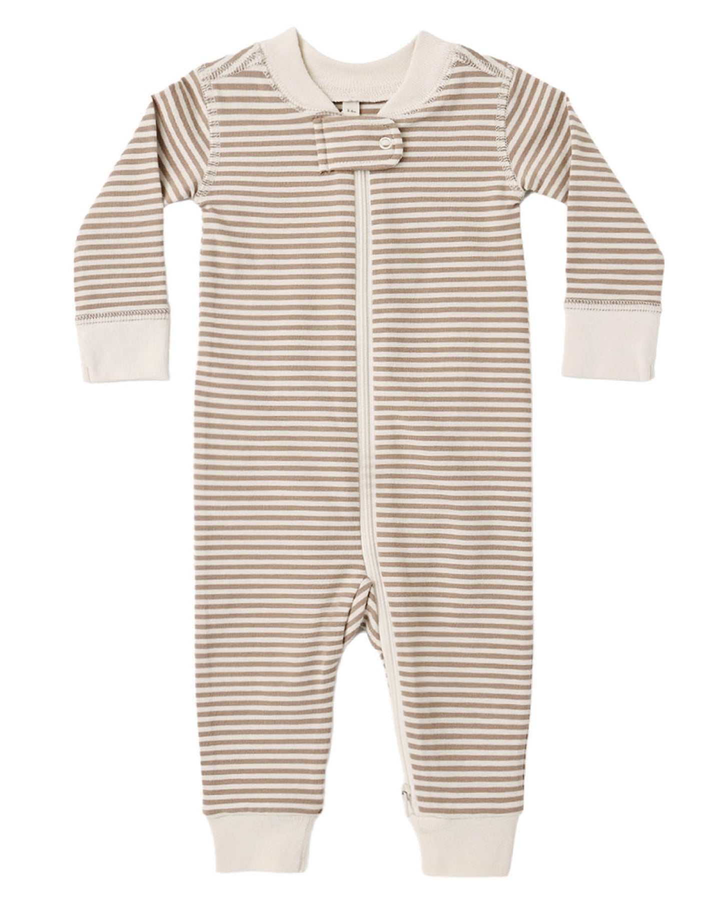 Almond Stripe Organic Cotton Playsuit