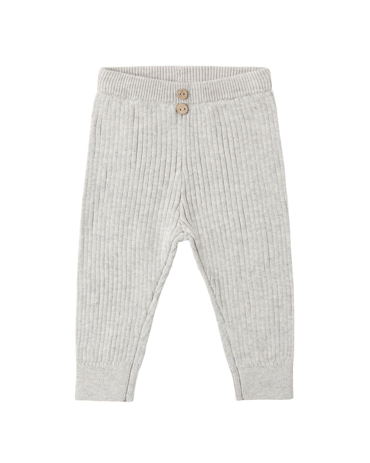 Rib Knit Peplum Top & Legging Set | Fog