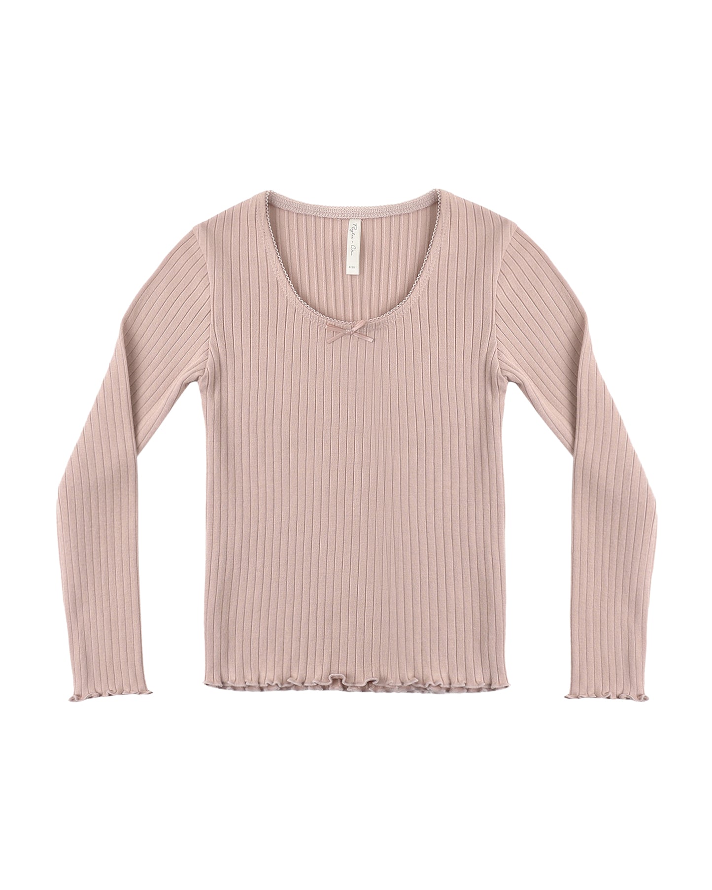 Ribbed Long Sleeve Rosewood